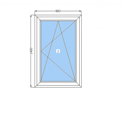 Вікно OPEN TECK De-Lux 60 900x1400